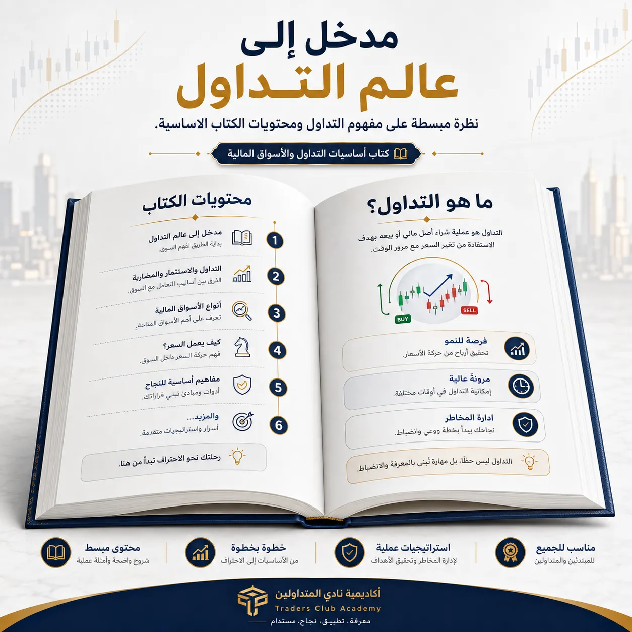 كتاب أساسيات التداول والأسواق المالية للمبتدئين PDF